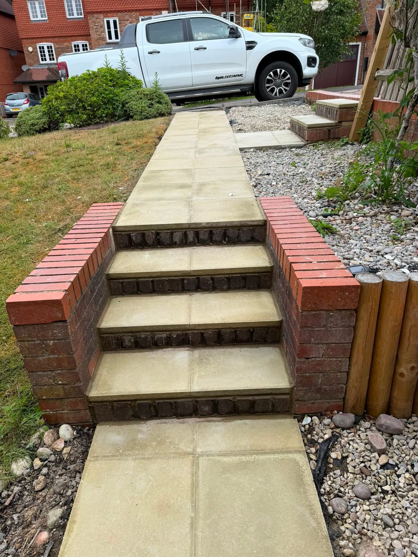 Gemzas Garden Maintenance and Landscaping Finished steps detail